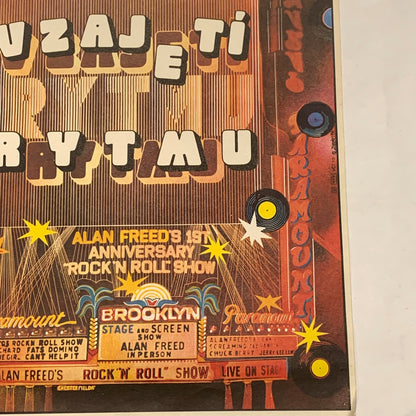 Vintage tjekkisk “American hot wax” filmplakat, fra 1981.