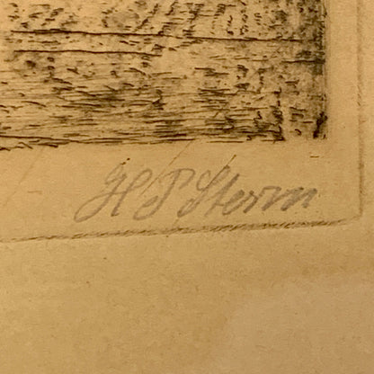 Hans Peter Storm (f.1878 til 1941.)Radering af gadeparti i København.
