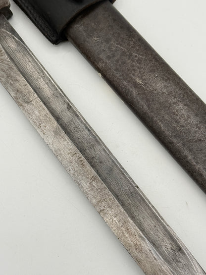 Tysk WW2 nummer-ens Ernst Pack & Söhne Mauser K98 S84/98 III bajonet med frø.