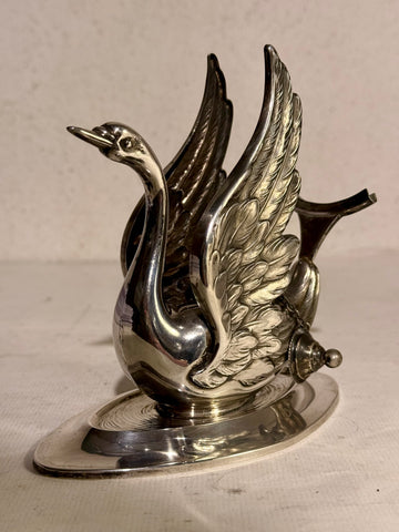 Pedro Duran(f.1860) Sølv Cognac glas varmer iform af Svane, fra start 1900 tallet.