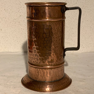 Antik kobber ølbæger, fra 1800 tallet.
