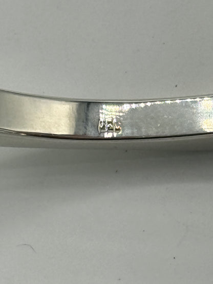 Vintage modernistisk oktagonal Sterlingsølv armring. Fra 1980érne