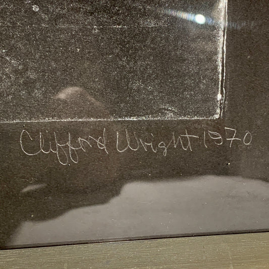 Clifford Wright (f.1919-1999) Tryk fra 1970.