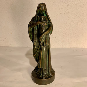 Hugo Elmqvist(f.1862-1930) “Venus med amfora” Antik bronze skulptur.