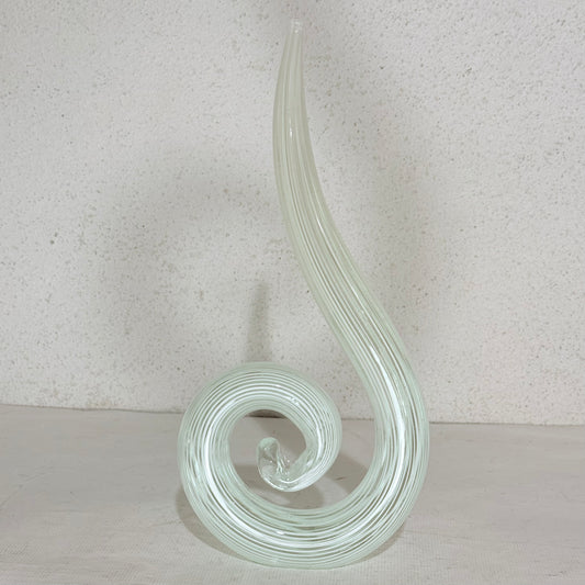 Vintage murano glas spiral skulptur.