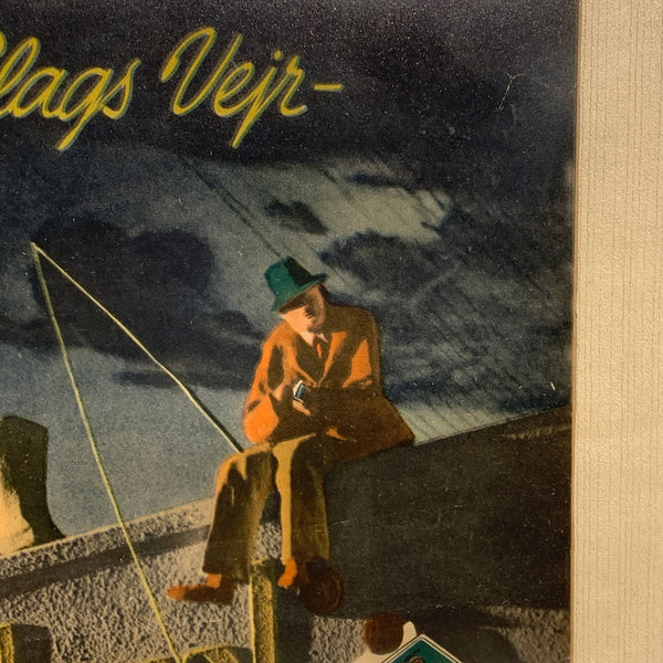 Original Läkerol reklame, fra 1940. Indrammet.