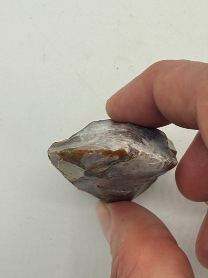 Dansk Stenalder. Kerneøkse med specialiseret æg, i flint. Jæger stenalder: 8800-4800 F.Kr