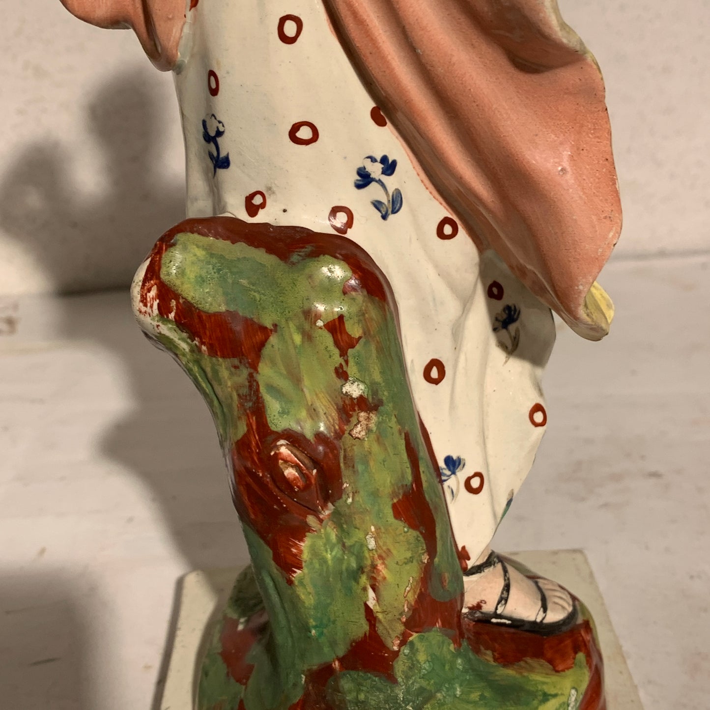 Antique Staffordshire Pearlware, Diana (Artemis), Goddess of the Hunt, from 1820.