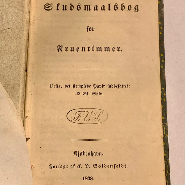 Skudsmaalsbog med lak segl-Maren Hansen, fra 1851.