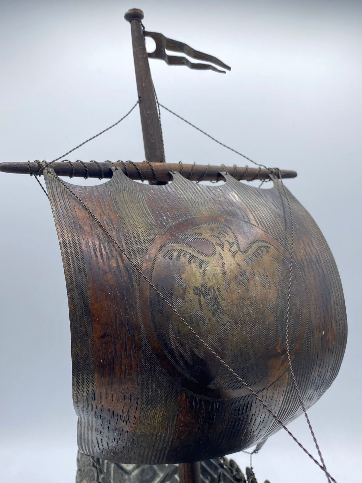 Edward Aagaard, ældre bronze Viking Drageskib, fra 20. årh
