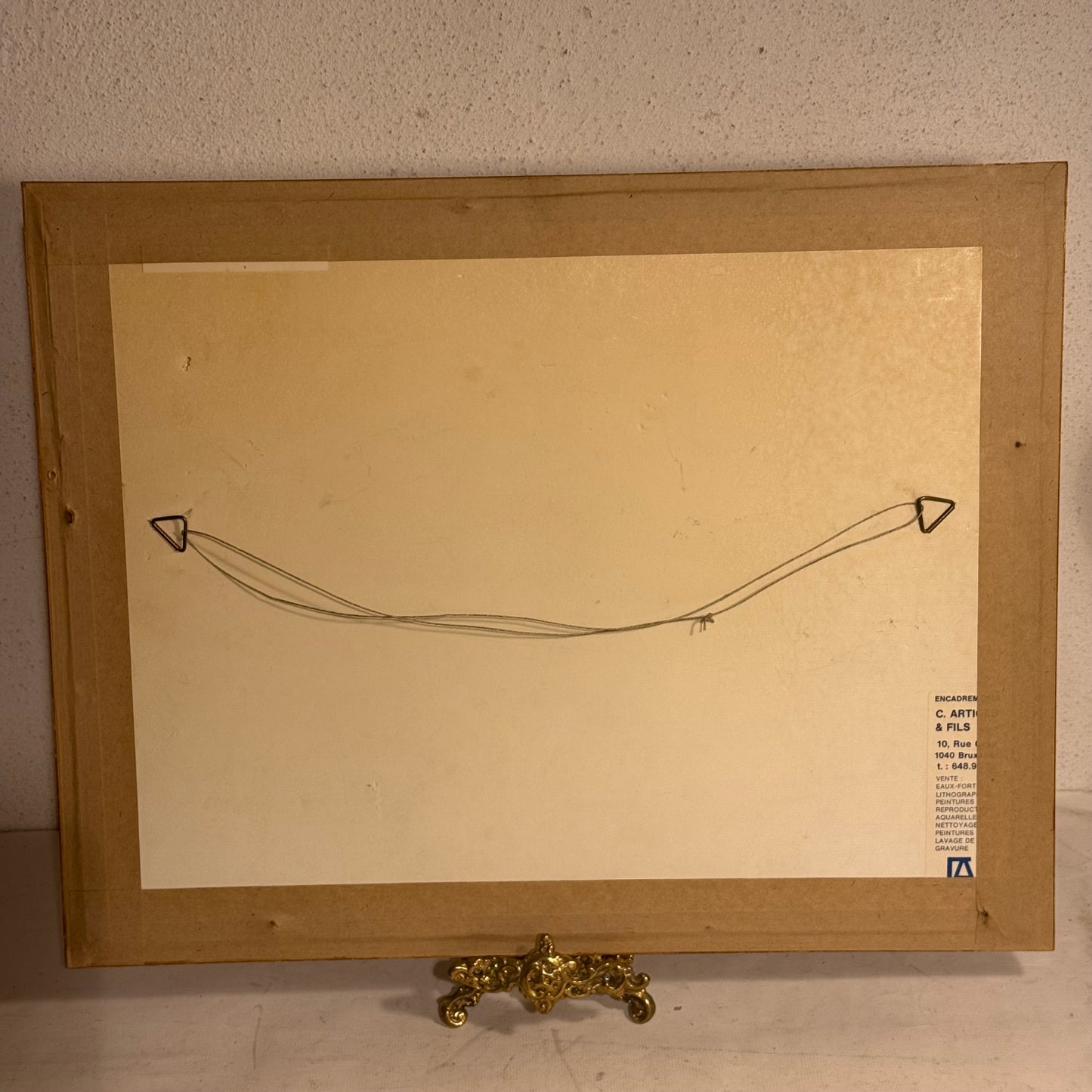 Akvarel tegning af Nationalteatret Oslo, fra 1989. Signeret.