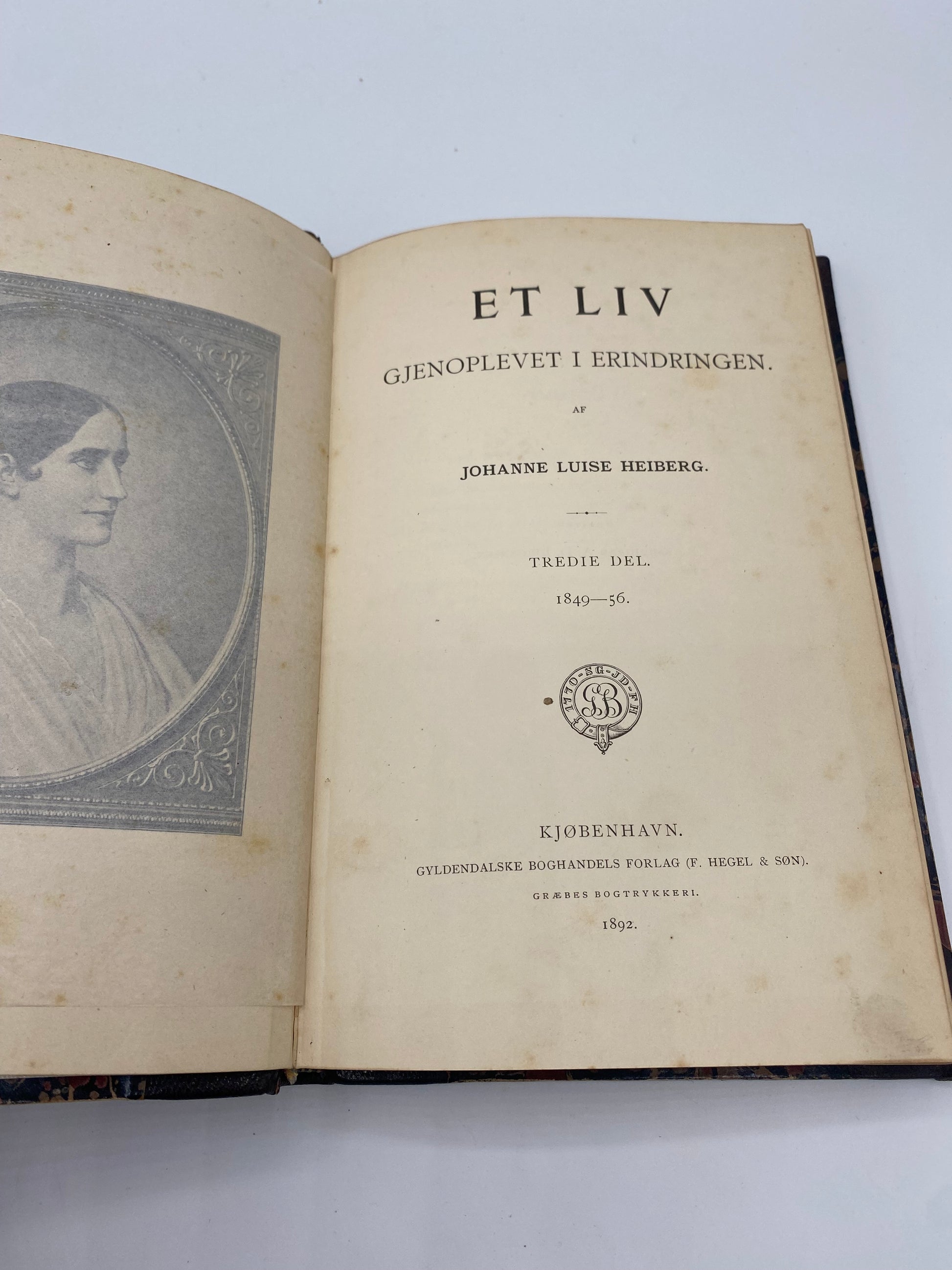 Et Liv. Af Johanne Luise Heiberg. 3. Del. Antikvarisk dansk bog. 1. Udgave. 1. Oplag. Fra 1892