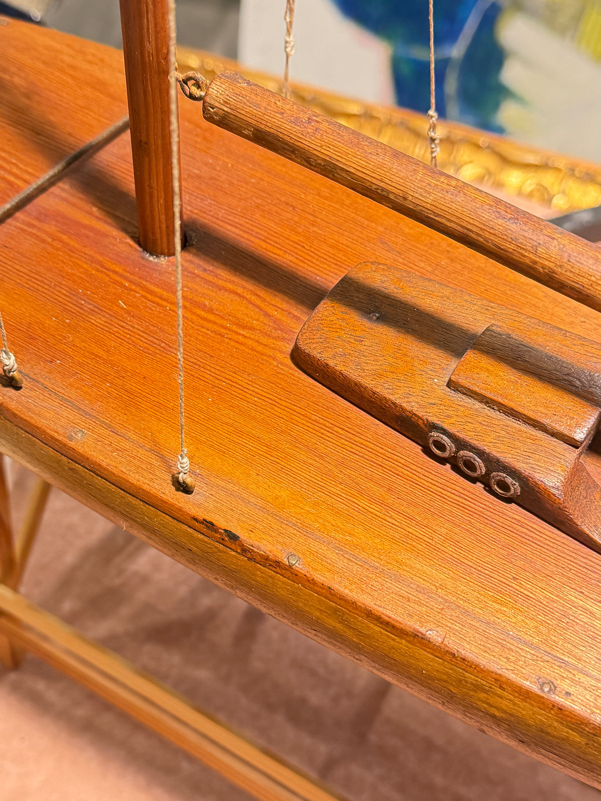 Antik håndbygget Pond Yacht Model. Danmark. Fra 1920érne