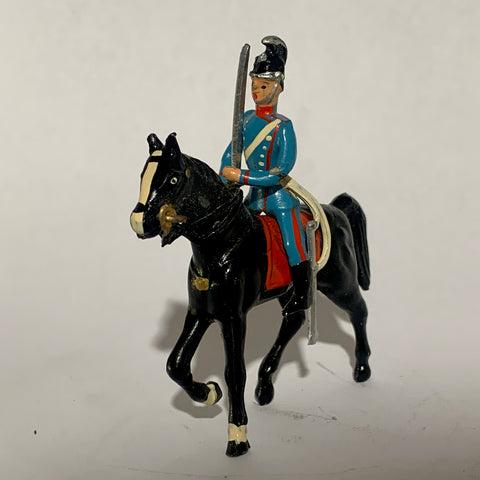 Dansk Dragon, m. sabel. Tinsoldat fra Brigader Statuette.