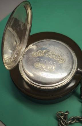 Antik stort Sealand manuelt lommeur med kæde. Start 1900tallet