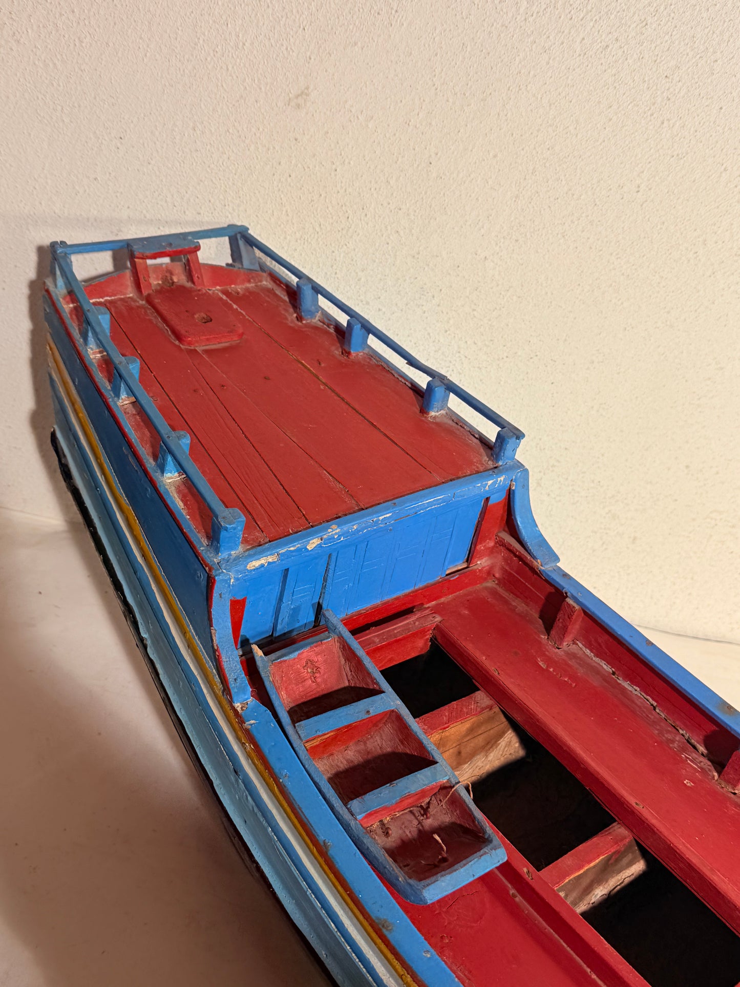 Antik håndbygget Modelskib af Kinesisk Junke