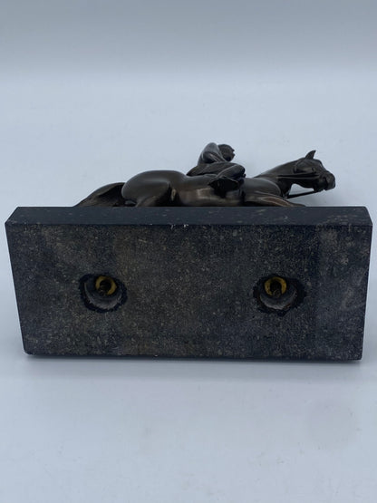 Johan G.C. Galster (born 1910-1997) Christian d. 10. til hest. Bronze. Denmark. Mid. 20. century