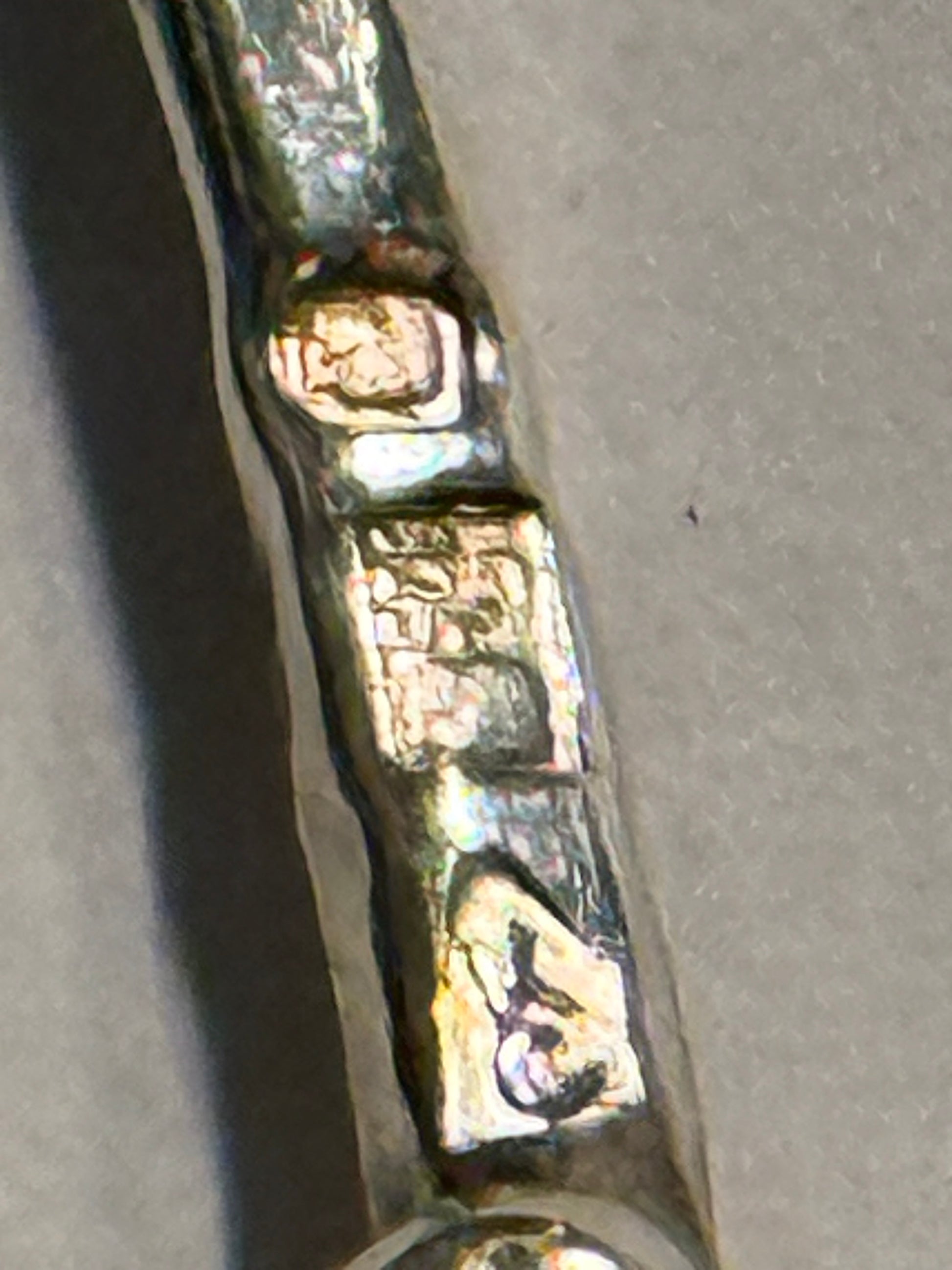Vintage skønvirkestil Rav & Sterlingsølv hals collier. Gdansk, Polen. Fra 1980érne