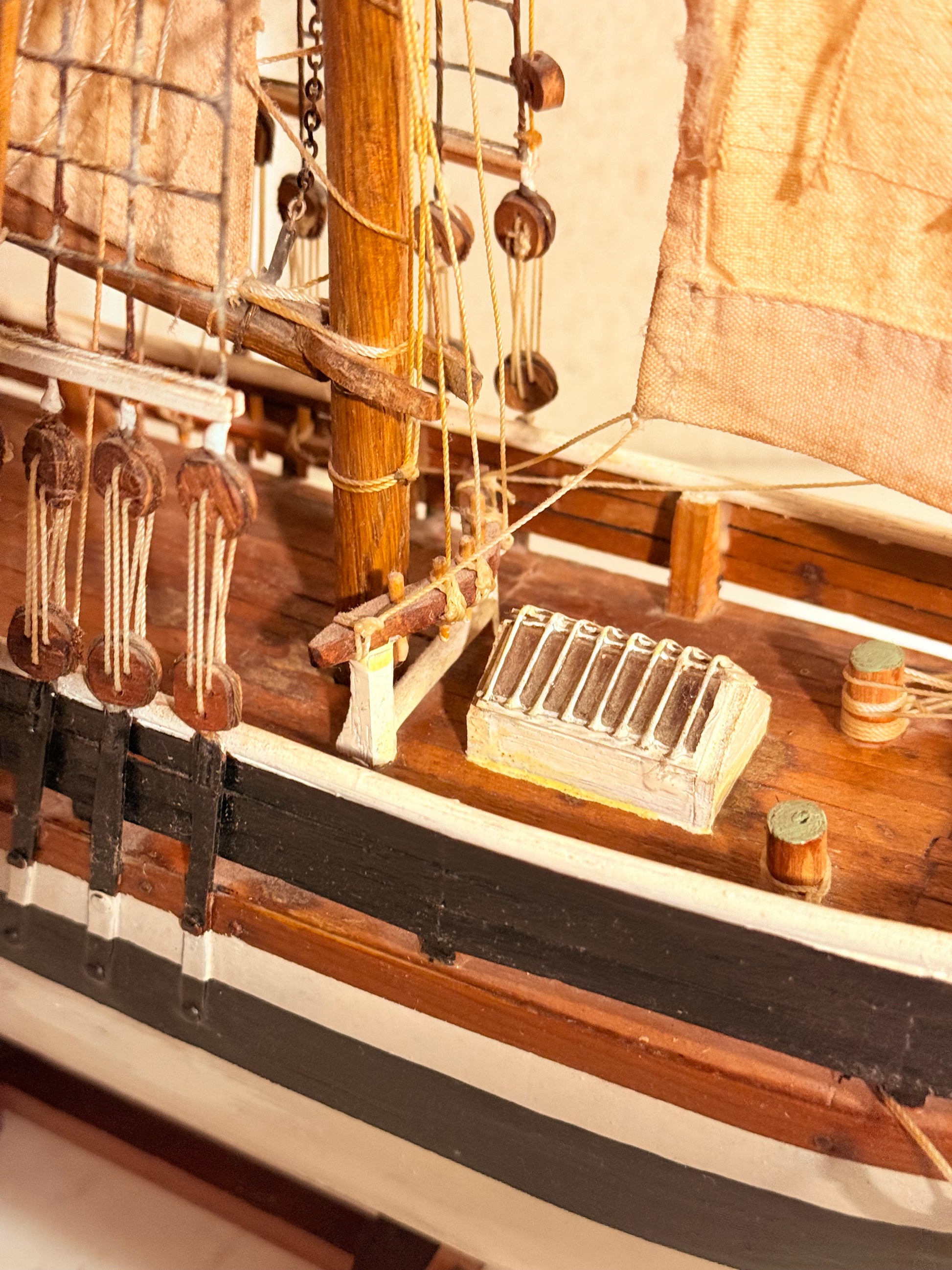 Antik håndbygget Modelskib af Marstal jagt, "Josina”