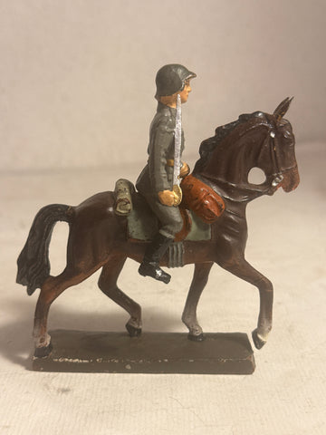 Lineol Dansk officer til hest, fra 1930érne.