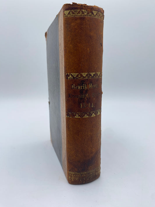 Dramatiske Værker. Af Henrik Hertz. 13. Og 14. Bind. Antikvarisk dansk bog. 1. Udgave. 1. Oplag. Fra 1856