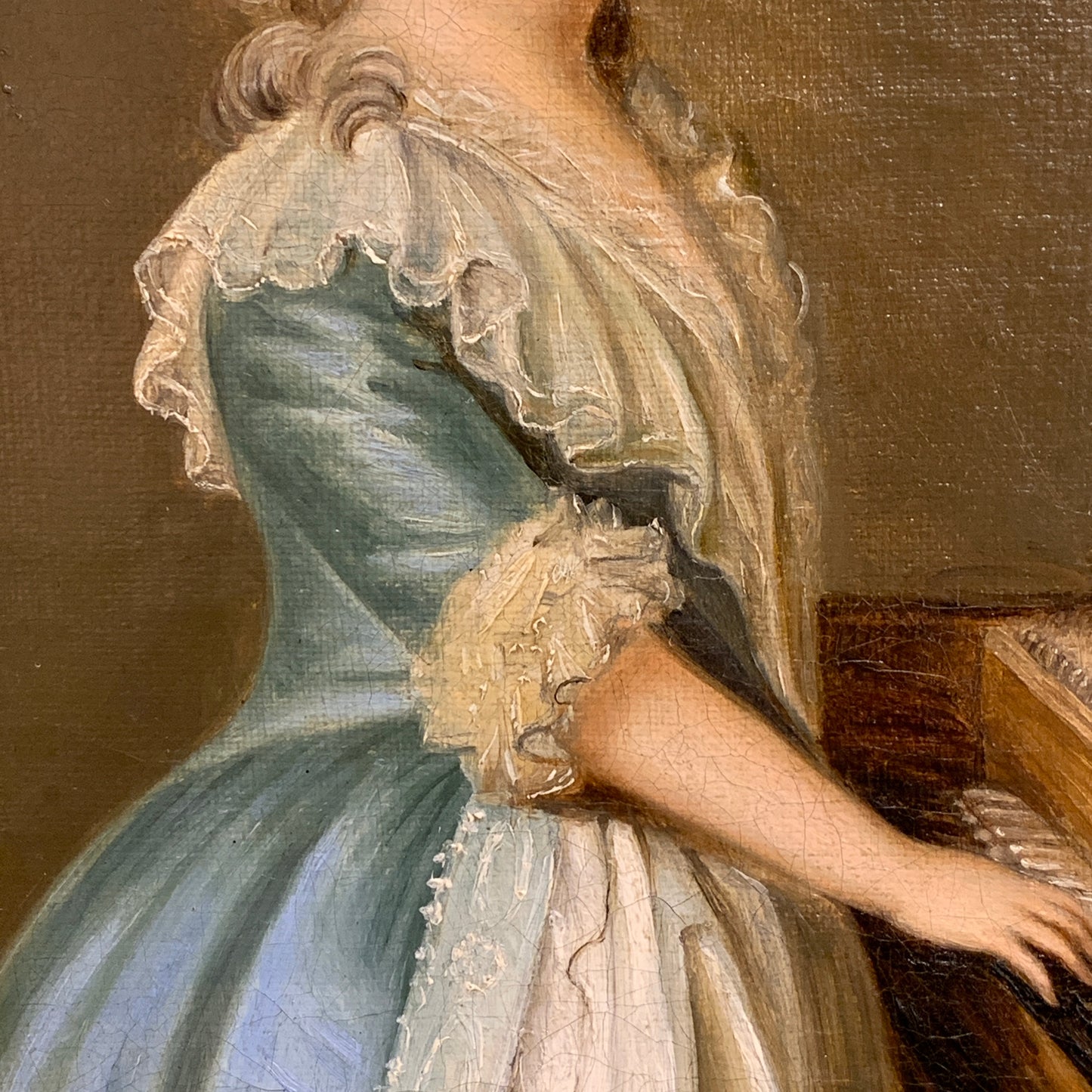 Vigilius Eriksen (B.1722-1782.) Antique oil painting from 1771.
