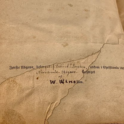 Emanuel Swedenborg. Om Himlen og dens Undere og om Helvede , fra 1882. 2.Udgave, 1.Oplag.