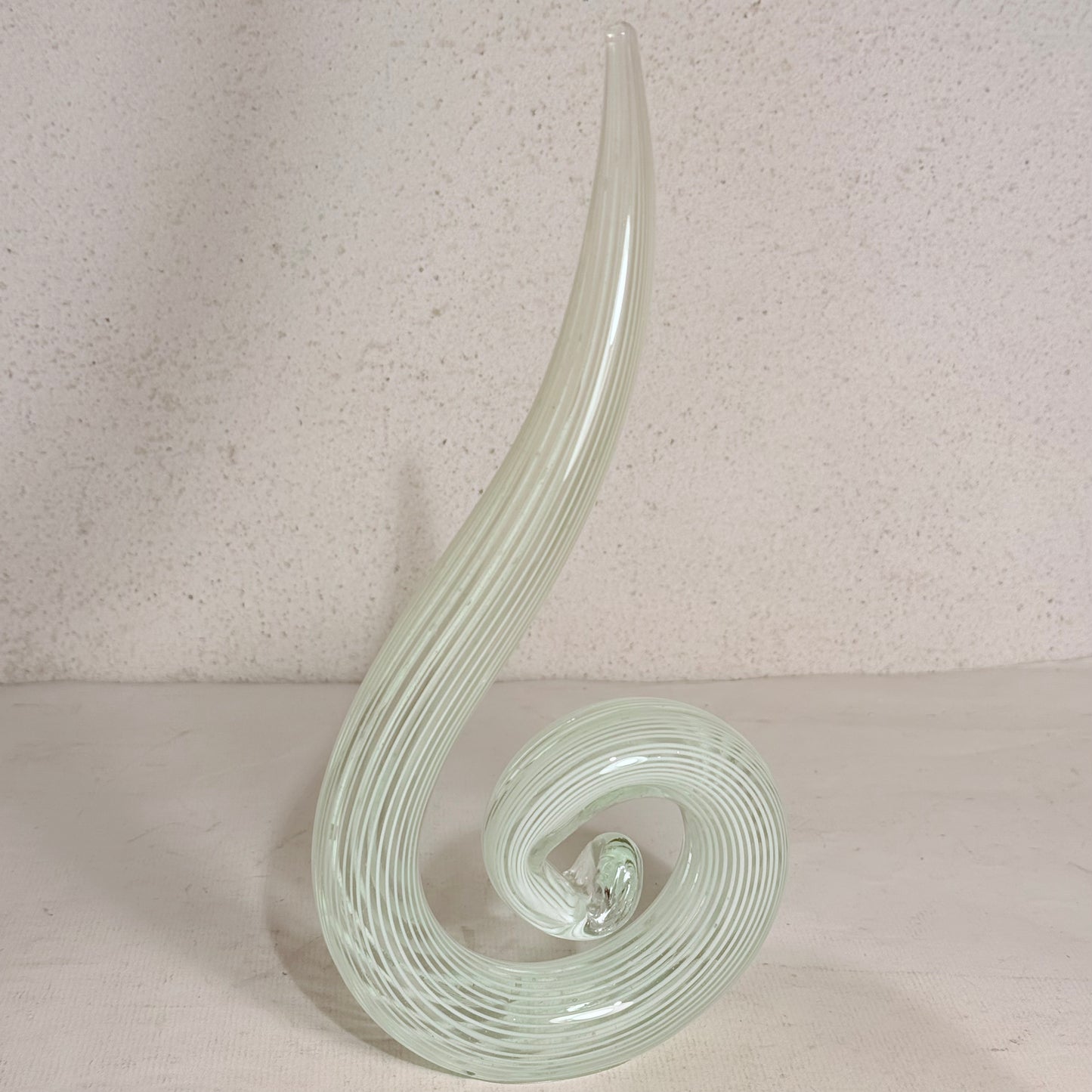 Vintage murano glas spiral skulptur.