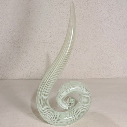 Vintage murano glas spiral skulptur.