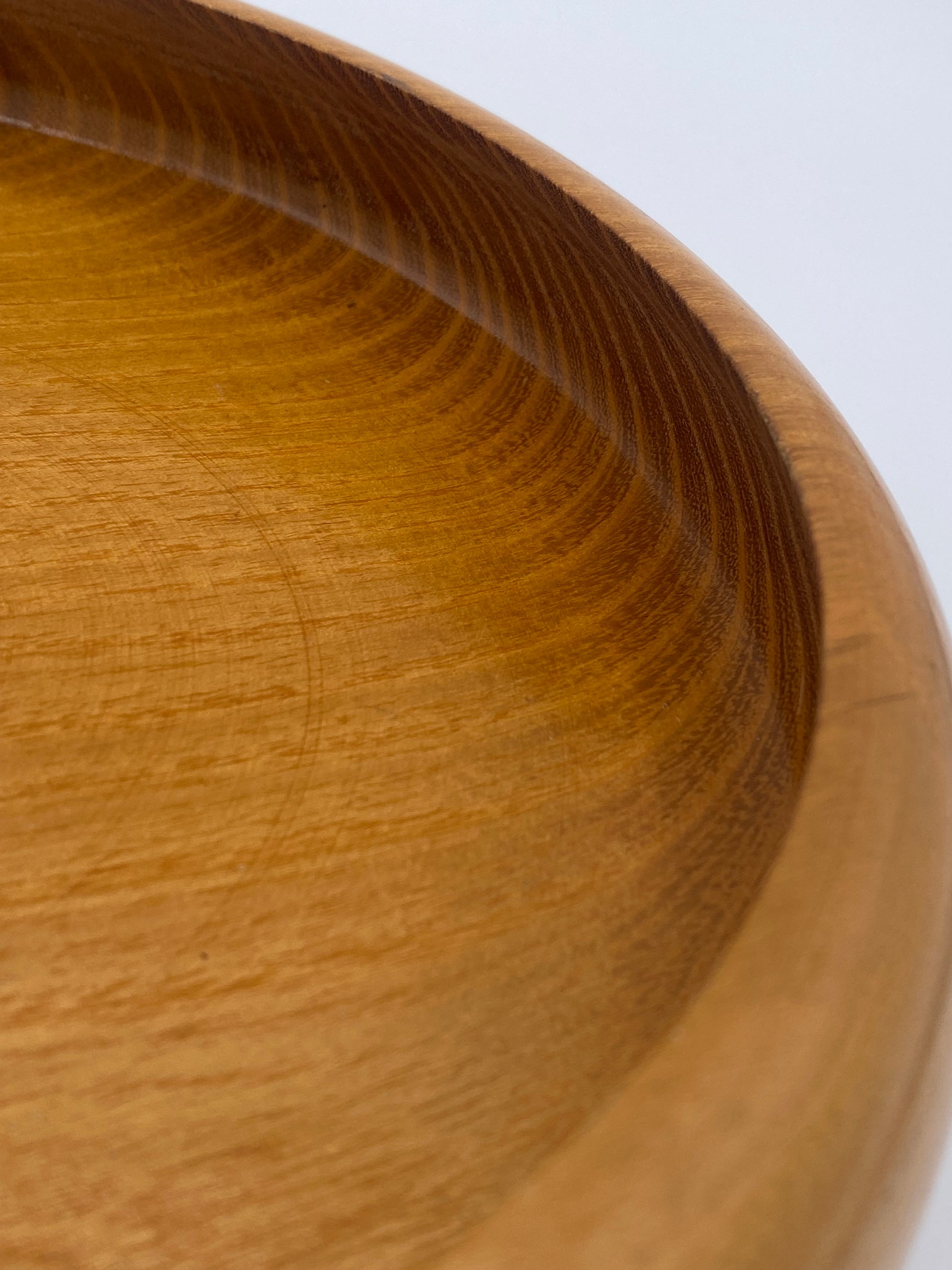 Vintage Danish design fad i Morbær træ. 1979. Signeret