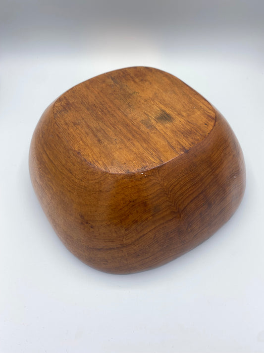 Vintage dansk design teaktræ salatskål. Fra 1960-70'erne