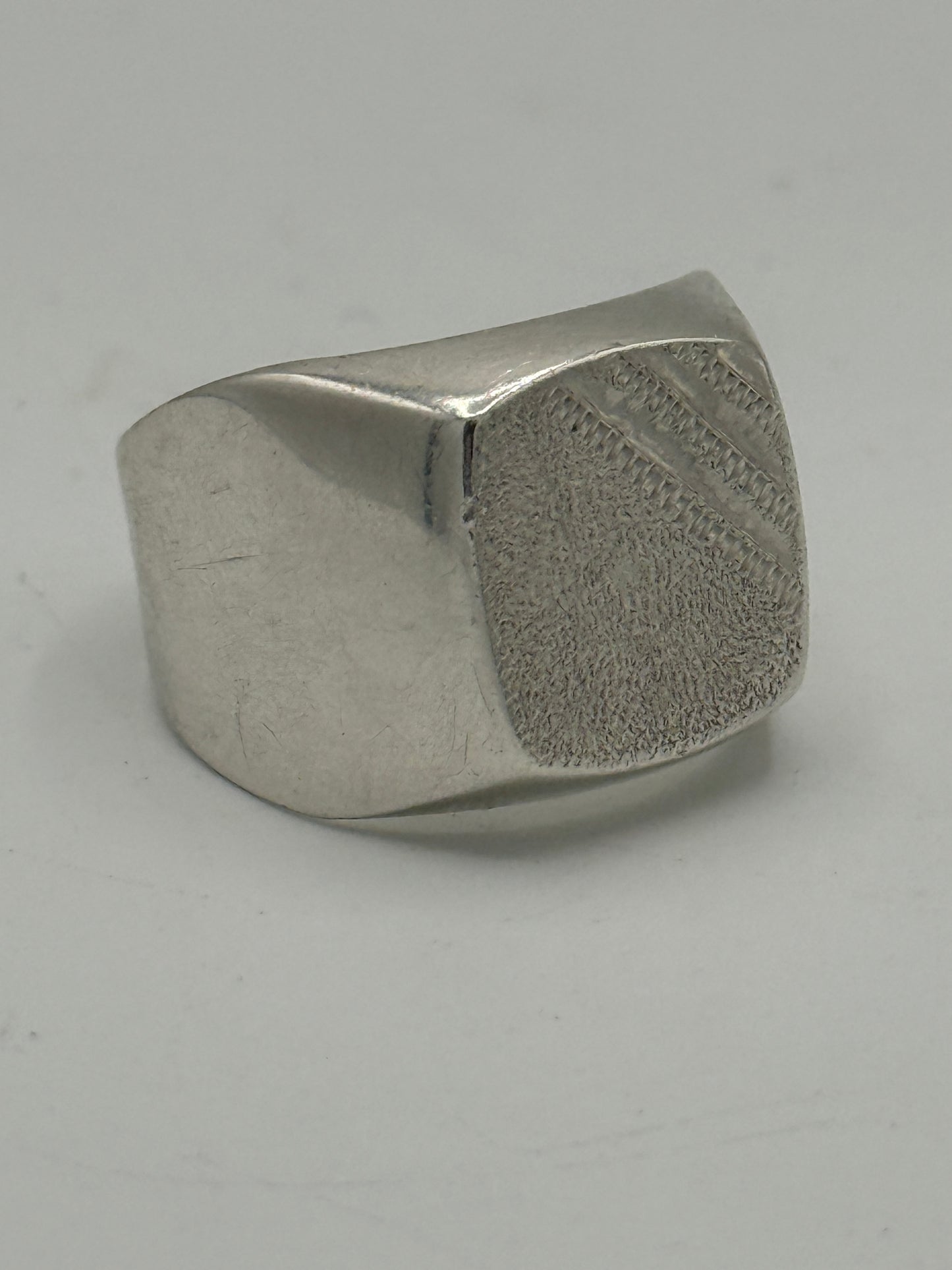 Vintage sterling sølv herre signet ring. Midt/slut 20.Årh