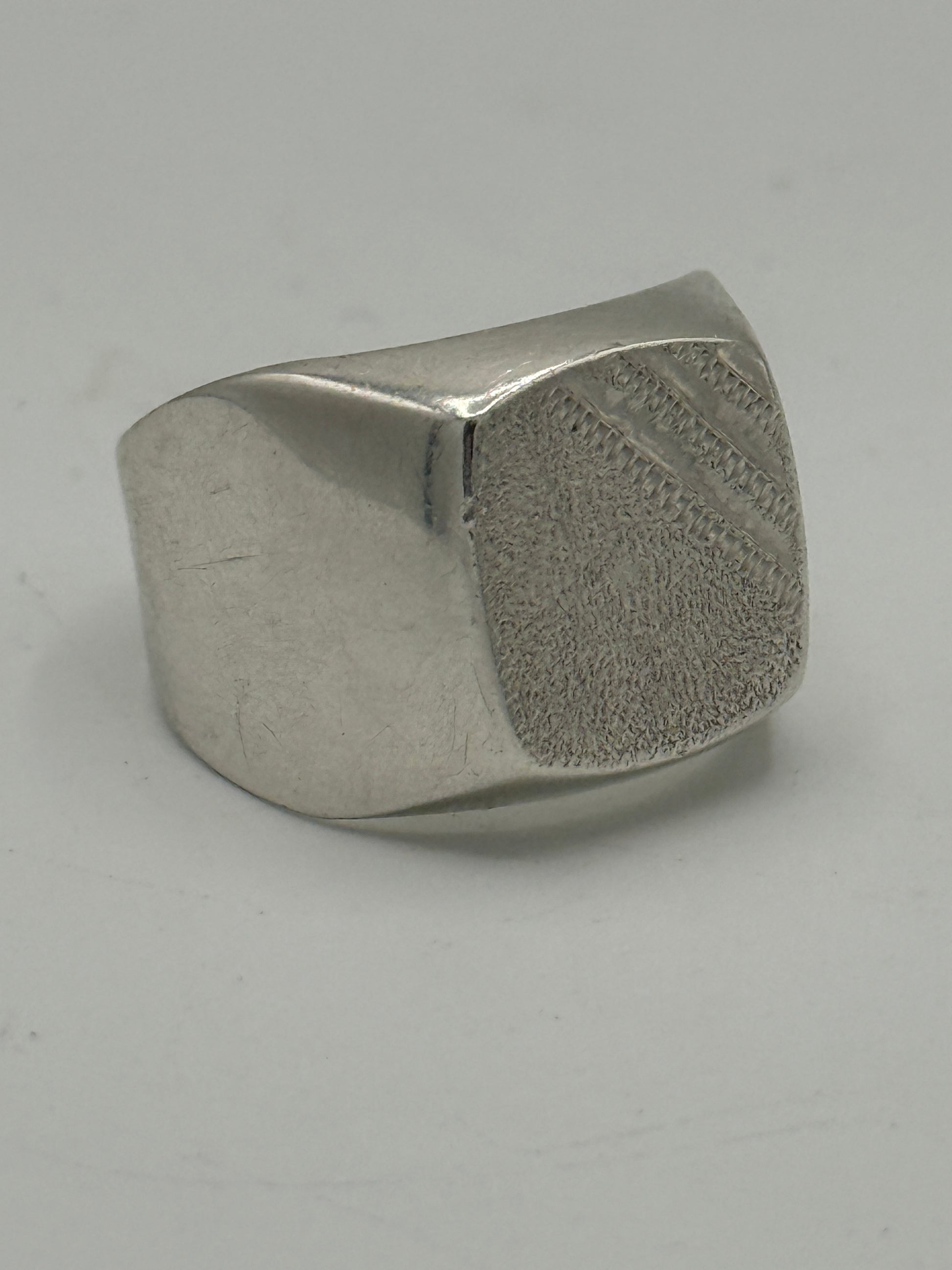 Vintage sterling sølv herre signet ring. Midt/slut 20.Årh