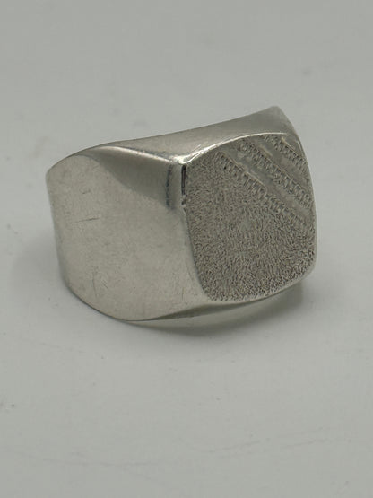 Vintage sterling sølv herre signet ring. Midt/slut 20.Årh