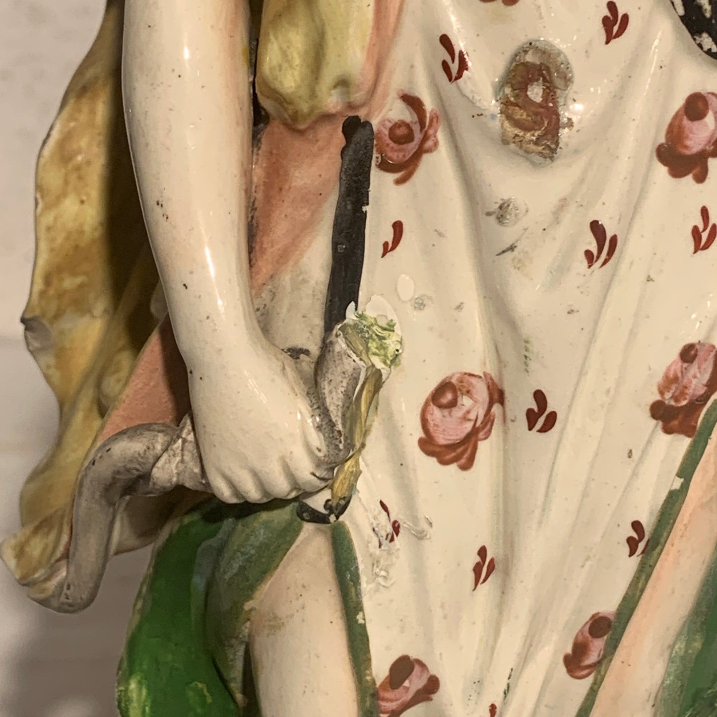 Antique Staffordshire Pearlware, Diana (Artemis), Goddess of the Hunt, from 1820.