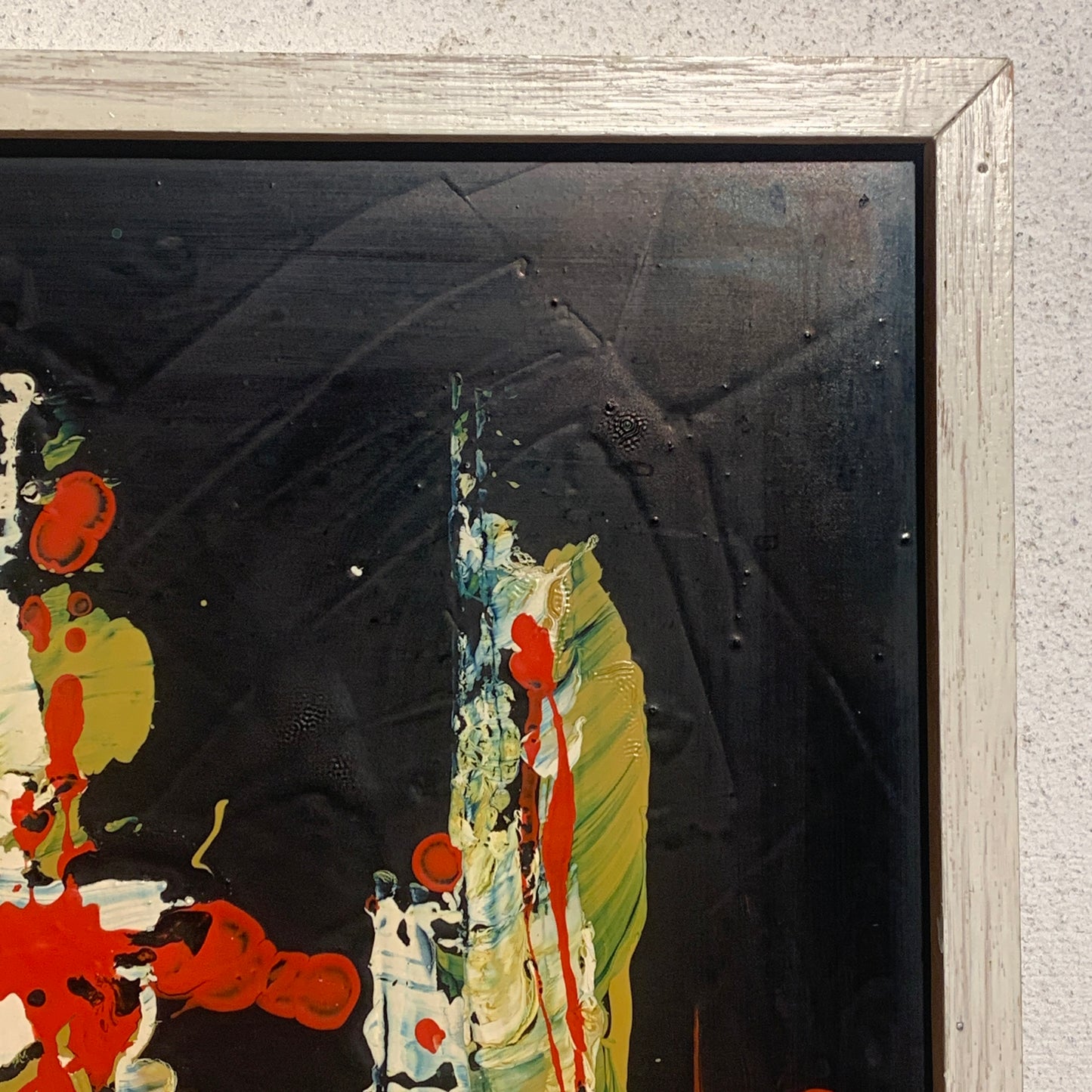 Ældre Abstrakt oliemaleri, signeret STRØ-70.