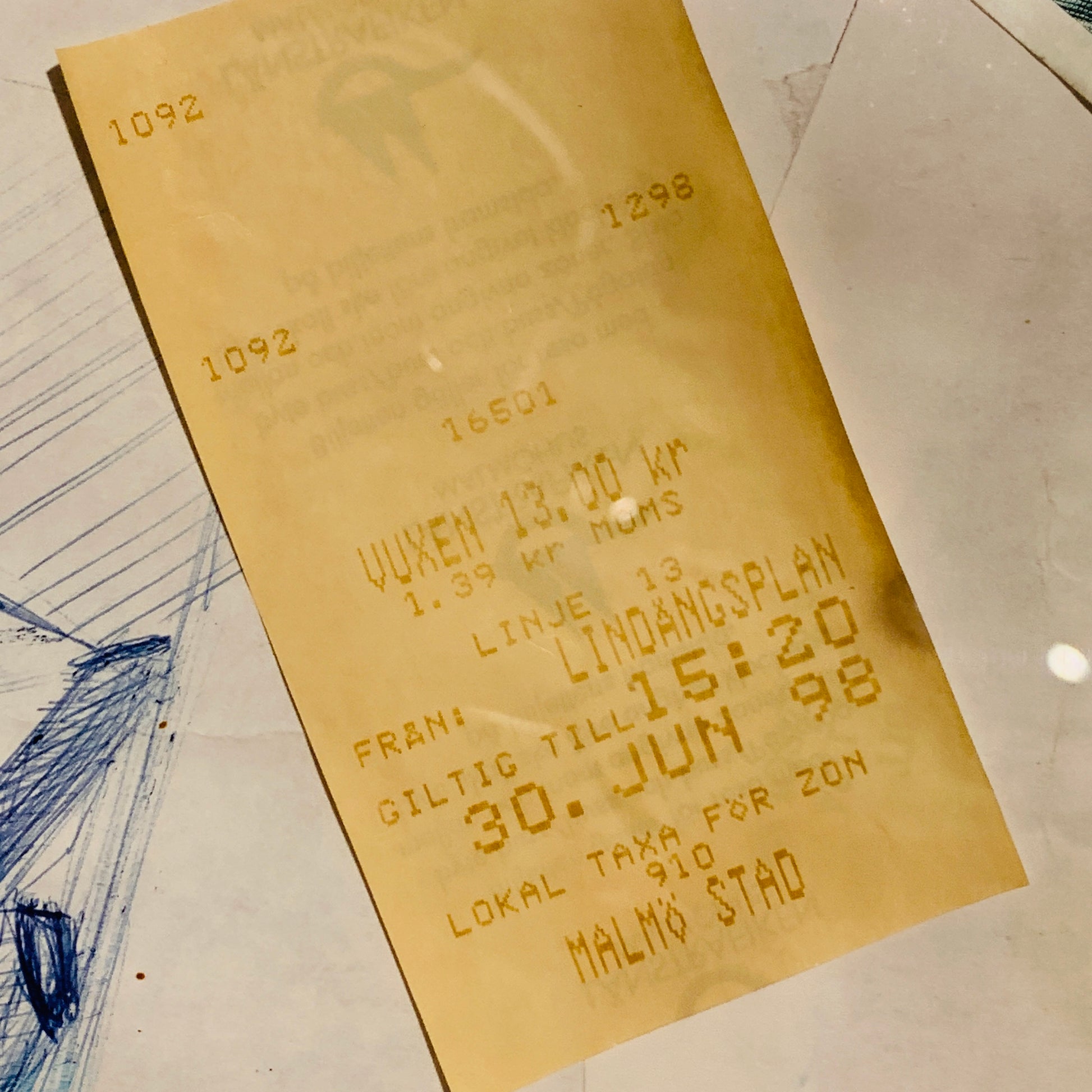 Svensk Mixed media kunst. Signeret BOR 98. Fra 1998