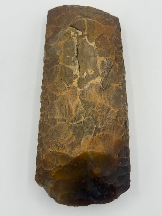Dansk Stenalder. Tyndnakket firsidet flintøkse type VI. Dyssetid 3500-3000 F.Kr