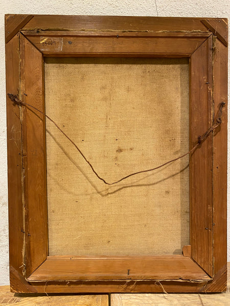 Henning Schiøler (1898-1966). Oliemaleri af Ordrup Krat. Fra 1919.