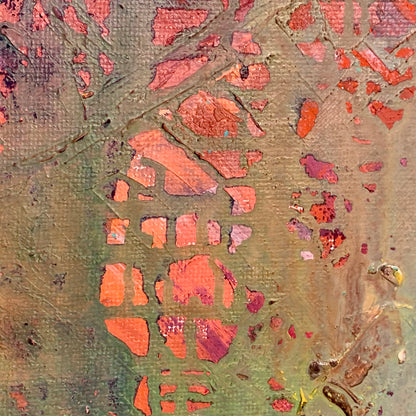 Ældre Abstrakt oliemaleri, usigneret.