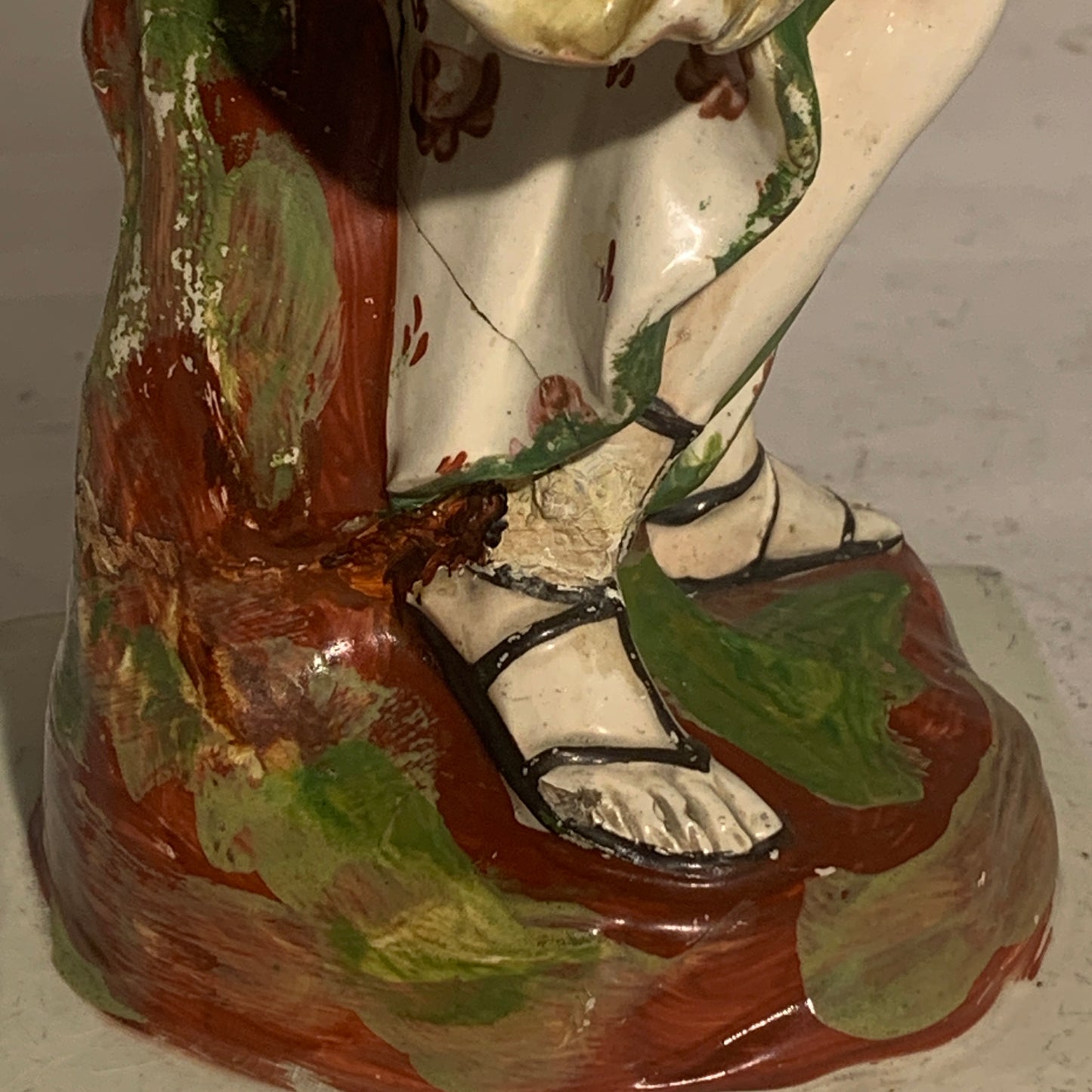 Antique Staffordshire Pearlware, Diana (Artemis), Goddess of the Hunt, from 1820.