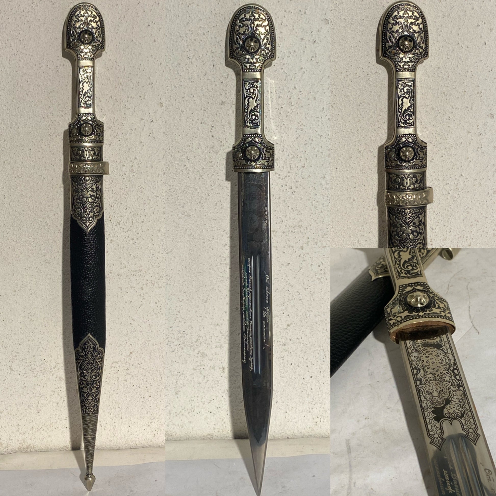 Dagestansk Kinjal dolk med diplomatisk proveniens