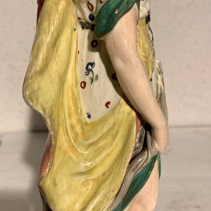 Antique Staffordshire Pearlware, Diana (Artemis), Goddess of the Hunt, from 1820.