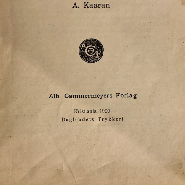 Leo Tolstoy. Opstandelse. Antikvarisk norsk bog. Fra 1900.