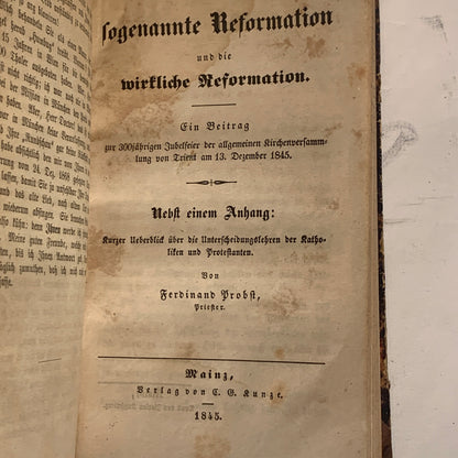 JLGrev Holstein et al. Antiquarian Danish/German collection of Catholic-Protestant debates, from 1845-1872.