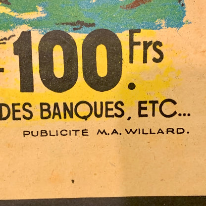 Fransk C.Cantel “tombula Nationale”plakat, fra 1948