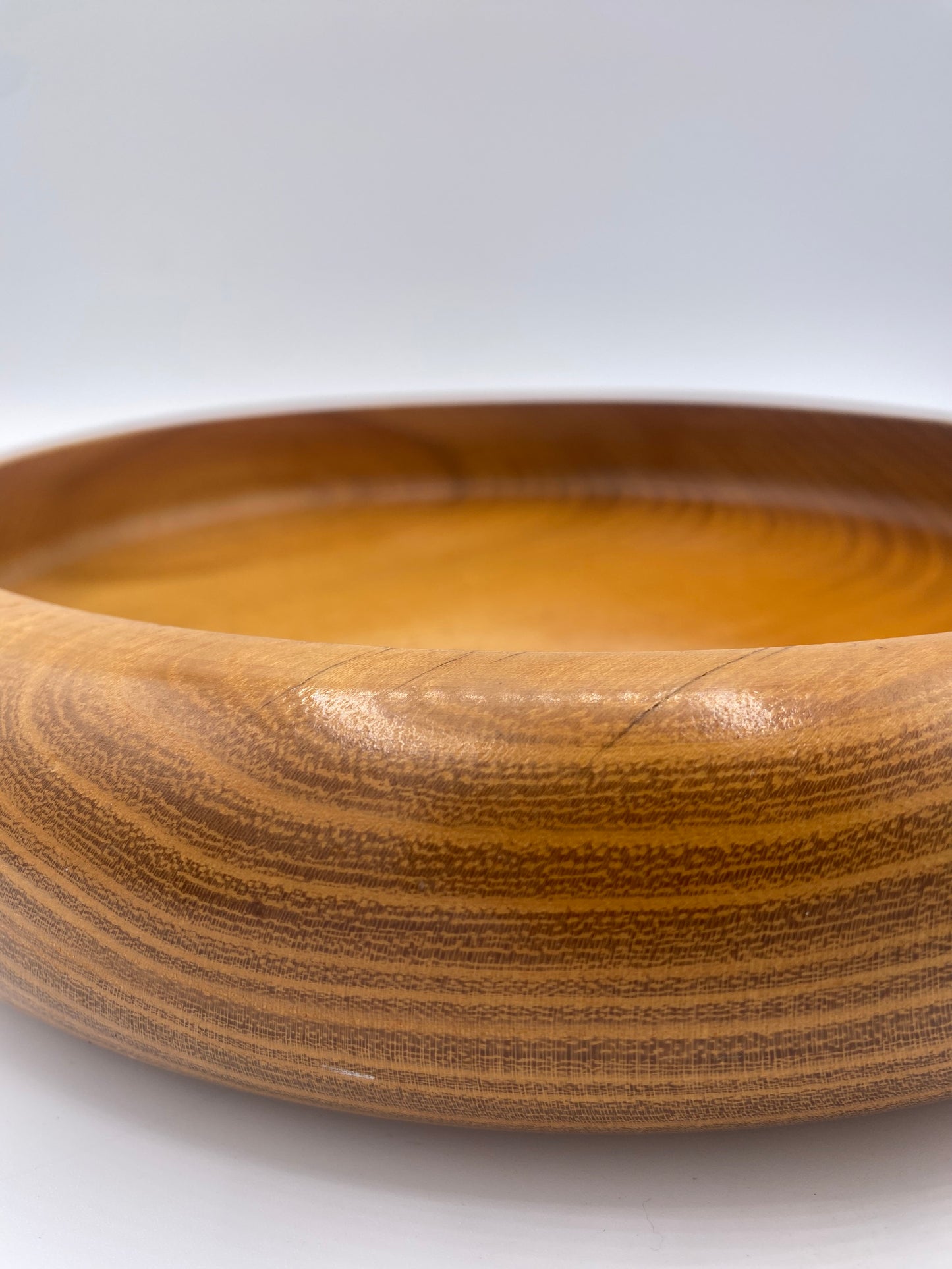 Vintage Danish design fad i Morbær træ. 1979. Signeret