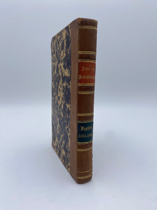 Samling af Love og Anordninger m. m. Antikvarisk dansk bog. 1. Udgave. 1. Oplag. Fra 1866