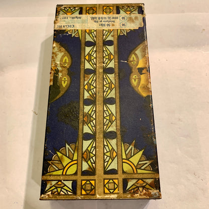 Antik Soussa cigaret blik æske med låg, fra 1930érne.