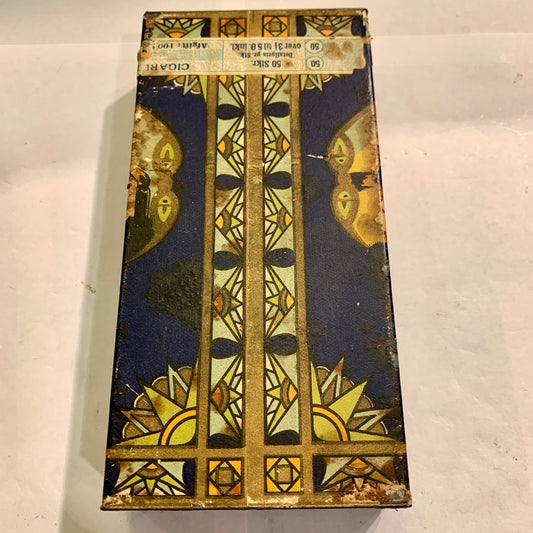 Antik Soussa cigaret blik æske med låg, fra 1930érne.